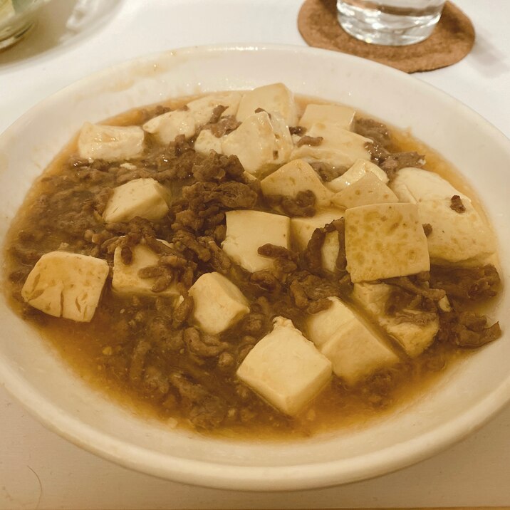 豆腐と挽肉のあんかけ